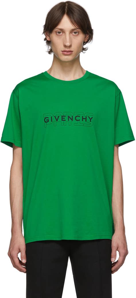 givenchy paris t shirt green|givenchy t shirts on sale.